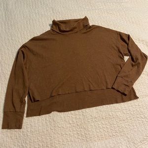 American Eagle AE Shirt, Crop Turtleneck